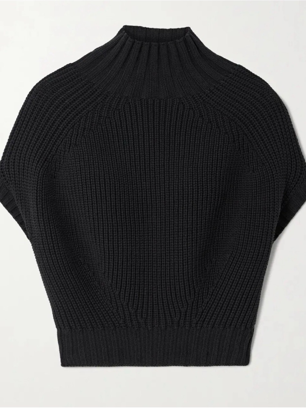 SPORTMAX Balloon Cropped Ribbed sweater- $595- M